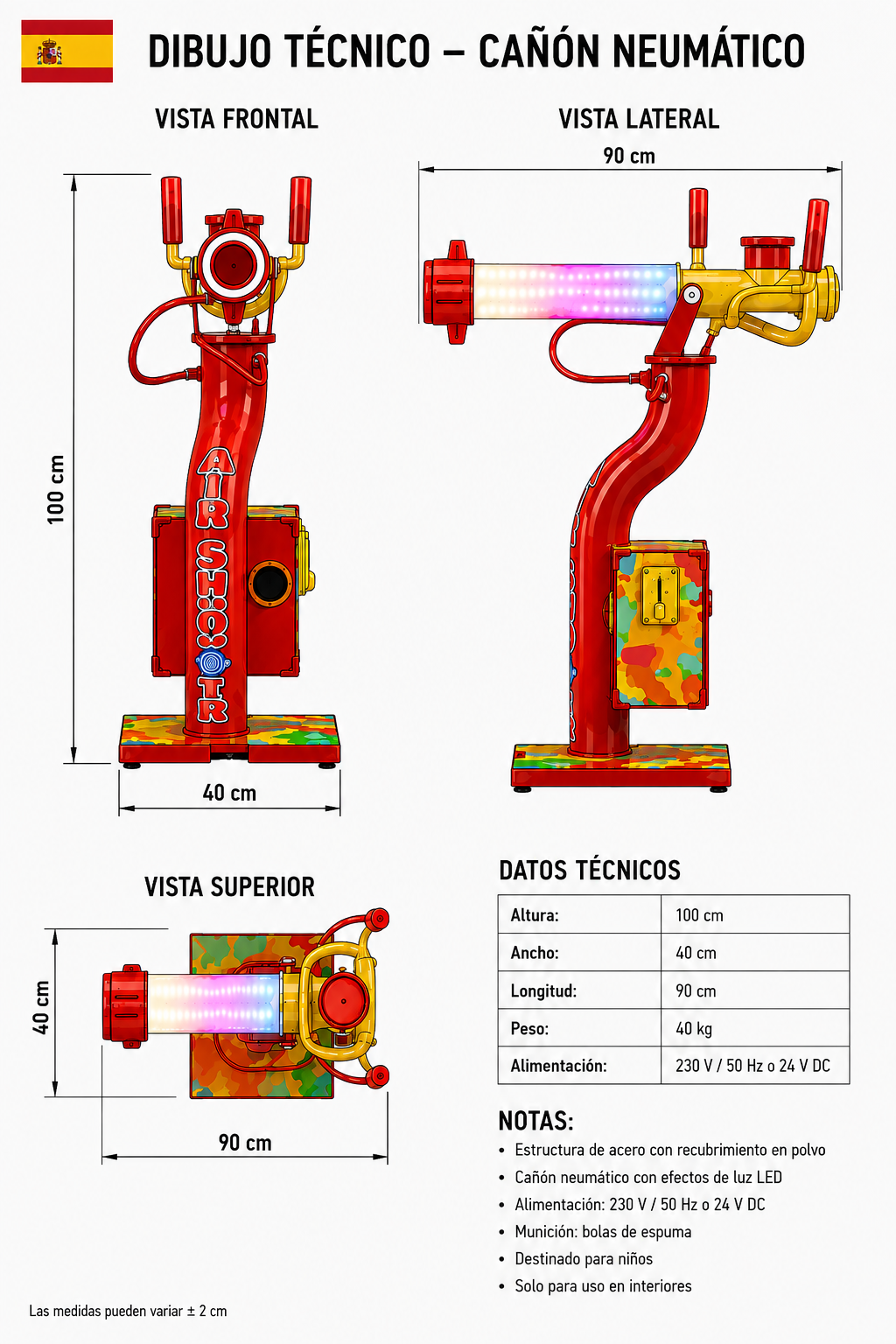 Cañón neumático Air Shooter