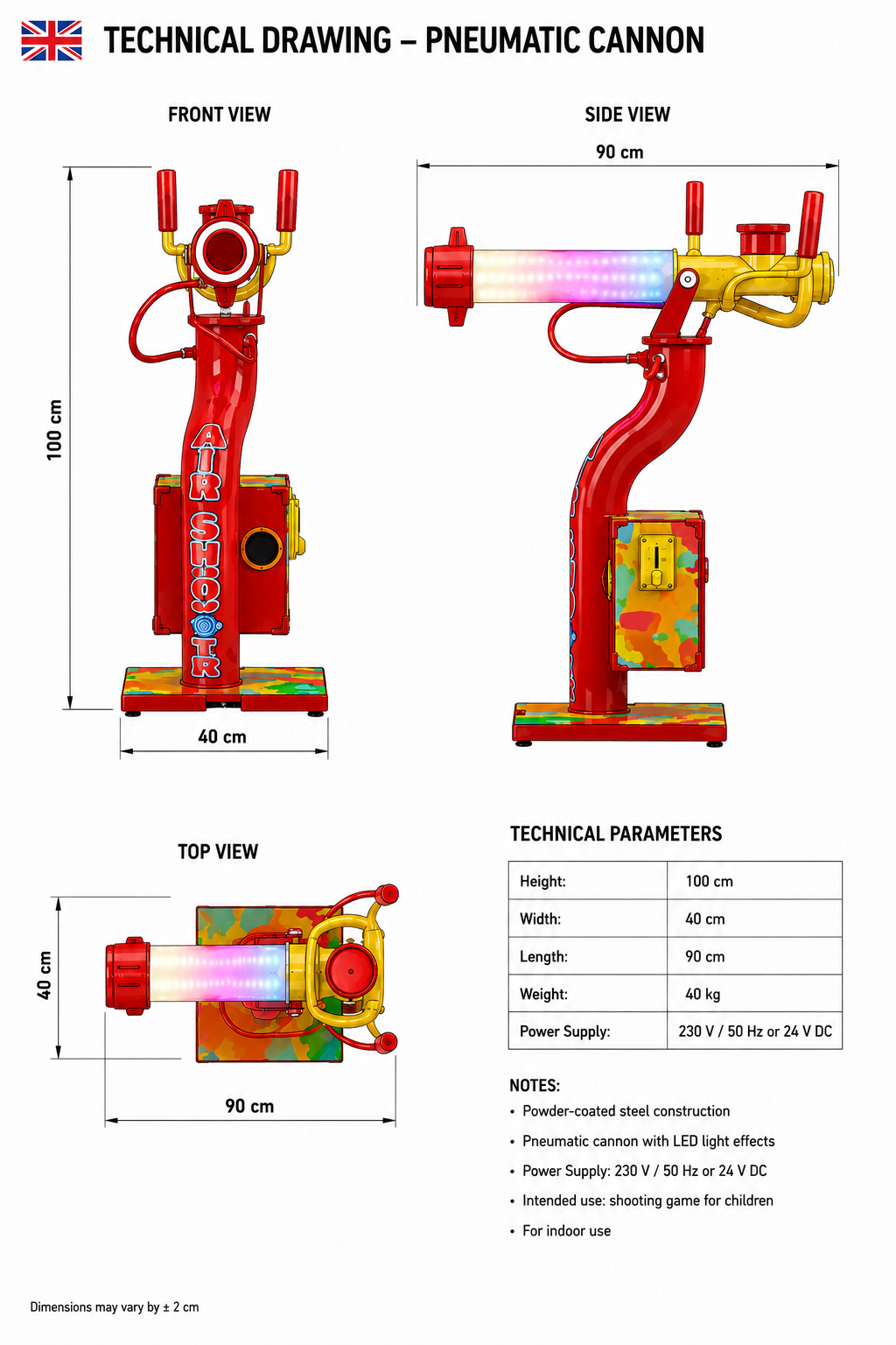 Air Shooter pneumatic cannon