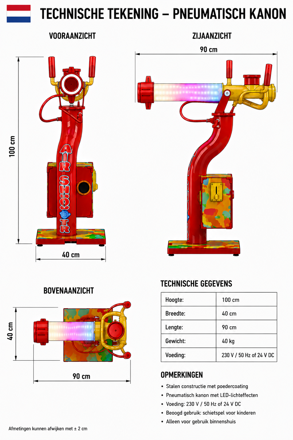 Air Shooter pneumatisch luchtkanon